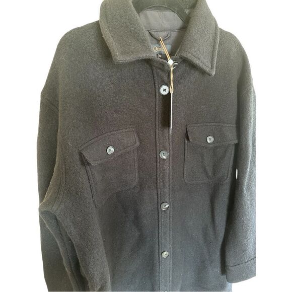 NWTs Quince Merino Wool Long Shirt Jacket Size XL NWTs - Picture 4 of 12